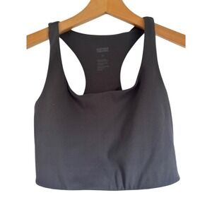 Girlfriend Collective Black Racerback Sports Bra‎ Crop Top Size XS